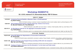Program workshopu - EKF