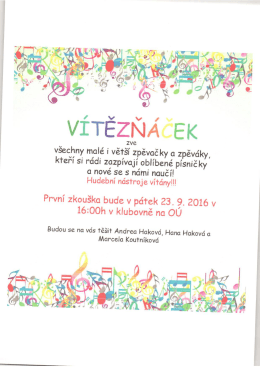 Page 1 * * * |- VITEZNA EK ZV62 všechny malé i větší zpěvačky a