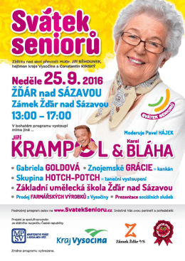 Sv&aacute;tek seniorů - Žď&aacute;r nad S&aacute;zavou