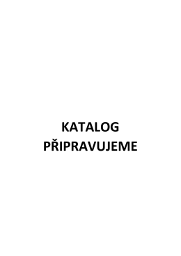 katalog připravujeme