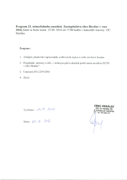 St&aacute;hnout - Obec Her&aacute;lec