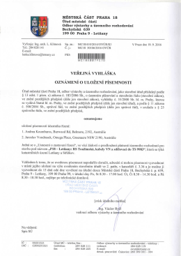 Př&iacute;loha 1 - Praha 18 Letňany