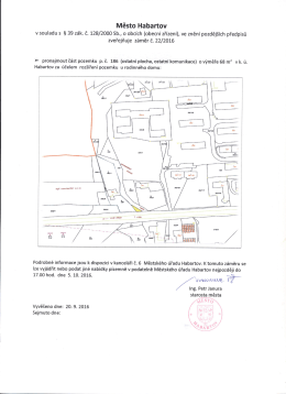 Pronájem pozemku - záměr č. 22_2016