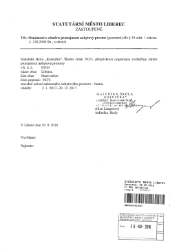 Dokument - Statut&aacute;rn&iacute; město Liberec