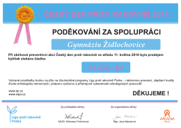 poděkov&aacute;n&iacute;
