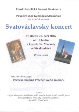 Page 1 Římskokatolická farnost Strakonice 3 Pěvecký sbor