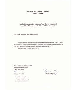 Dokument - Statutární město Liberec