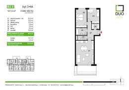 Page 1 B2.5 byt 3+kk 101,9 m? 4 990 000 Kč 01 obytný prostor + kk