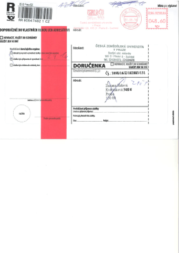 St&aacute;hnout soubor - Česk&aacute; zemědělsk&aacute; univerzita v Praze