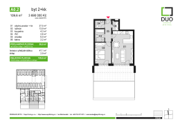 Page 1 A0.2 byt 2+kk 109,6 m? 3 690 000 Kč Cena včetně DPH 04