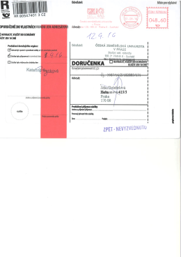 St&aacute;hnout soubor - Česk&aacute; zemědělsk&aacute; univerzita v Praze