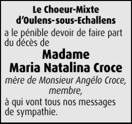Madame Maria Natalina Croce