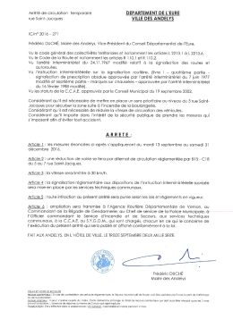Circulation temporaire, rue Saint Jacques
