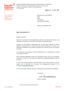 Consultez la fiche d`information sur ce dispositif pour l`ann&eacute;e