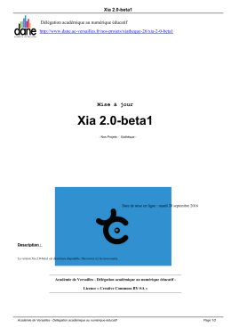Xia 2.0-beta1 - Délégation académique au numérique éducatif