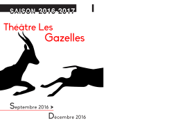 Programme Théâtre des Gazelles