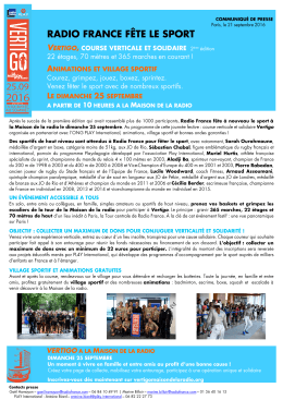 CP : Radio France f&ecirc;te le Sport le 25 septembre