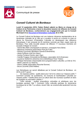 Conseil Culturel de Bordeaux