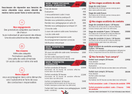 Nos Offres - iflr conduite