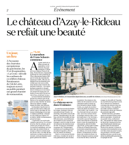 0917 Rénovation du château d`Azay-le-Rideau