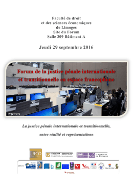 Programme - Université de Limoges