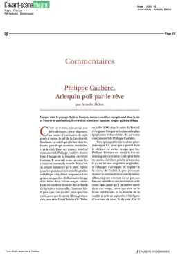 Commentaires - Philippe Caubère