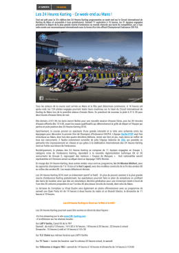 Ce week-end au Mans