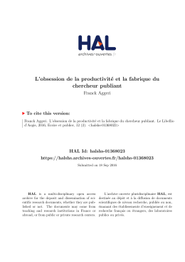 Libellio vol. 12, n° 2, pages... - Hal-SHS