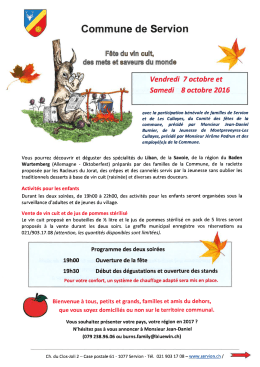 agenda des manifestations