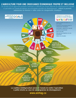 33333 L`AGRICULTURE POUR UNE CROISSANCE ÉCONOMIQUE