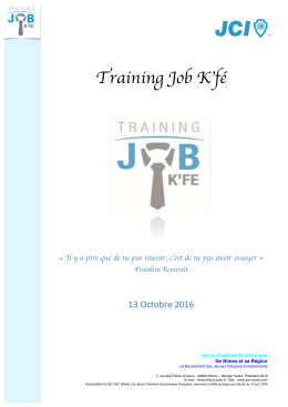 Training Job K`fé