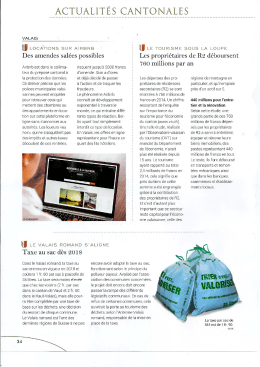 Quelques nouvelles int&eacute;ressantes parues dans le Journal