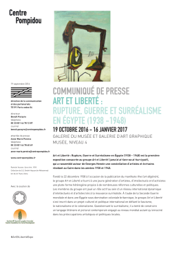 ART ET LIBERTE - Centre Pompidou
