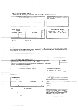 PRELEVEMENT EAU MENSUALISATION