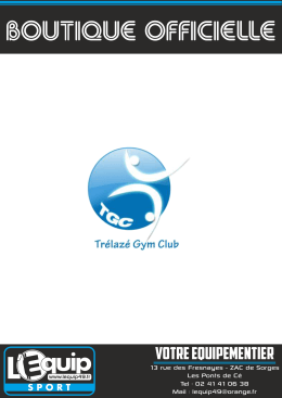Bon de commande - Trélazé Gym Club