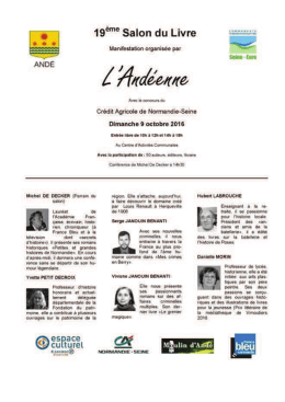 livret des auteurs pr&eacute;sents au salon