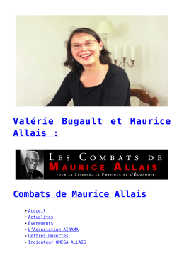 Valérie Bugault et Maurice Allais