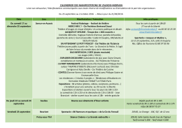 calendrier des manifestations de l`auxois-morvan - Venarey