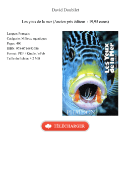 Les yeux de la mer (Ancien prix éditeur : 19,95 euros)