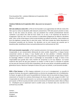 Télécharger les recommandations au format PDF - PSA-SJ