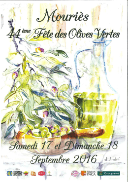 Programme fête des olives vertes 2016 (pdf - 710,99 ko)