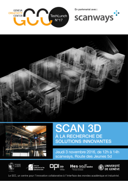 SCAN 3D - Geneva Creativity Center