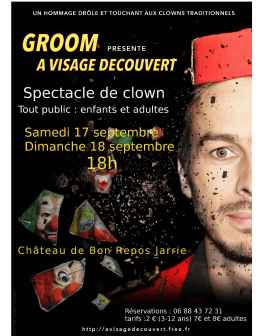 Et &agrave; 18h dans le ch&acirc;teau Spectacle de clown pour grands et petits