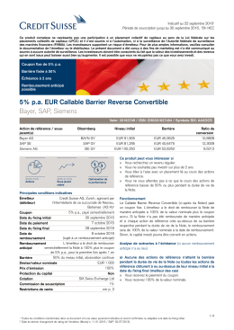 5% pa EUR Callable Barrier Reverse Convertible