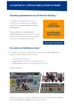un week-end festif pour tous