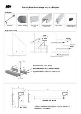 instructions de montage portes obliques