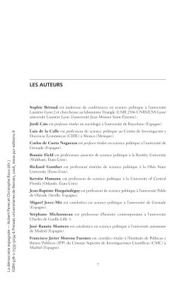 Les auteurs (Fichier pdf, 566 Ko) - Presses Universitaires de Rennes