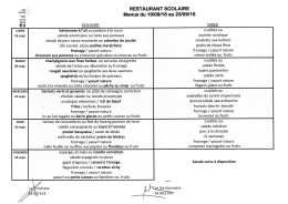 menus du 16 au 30 septembre 2016