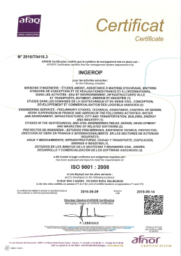 certification ISO