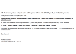 Pneus / Championnat de France OK/OKJ